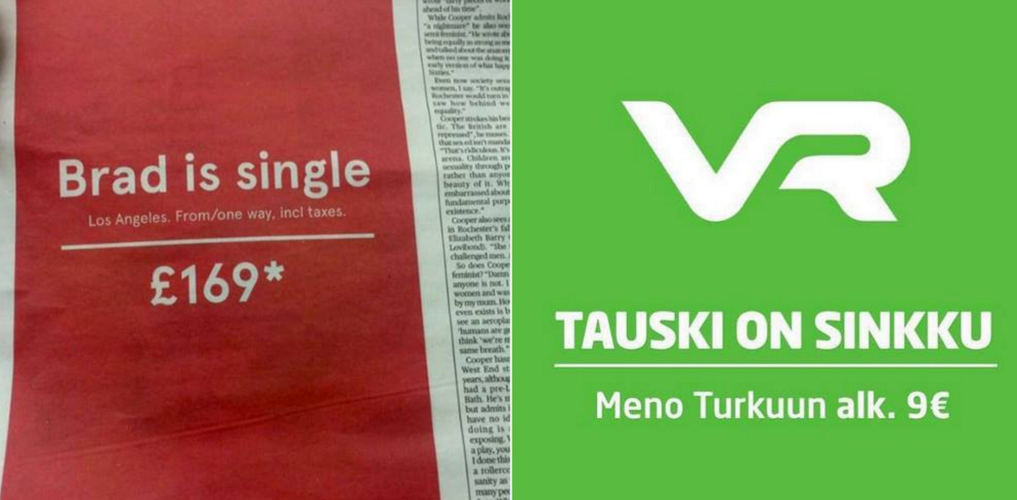 Brad is single, Tauski on sinkku